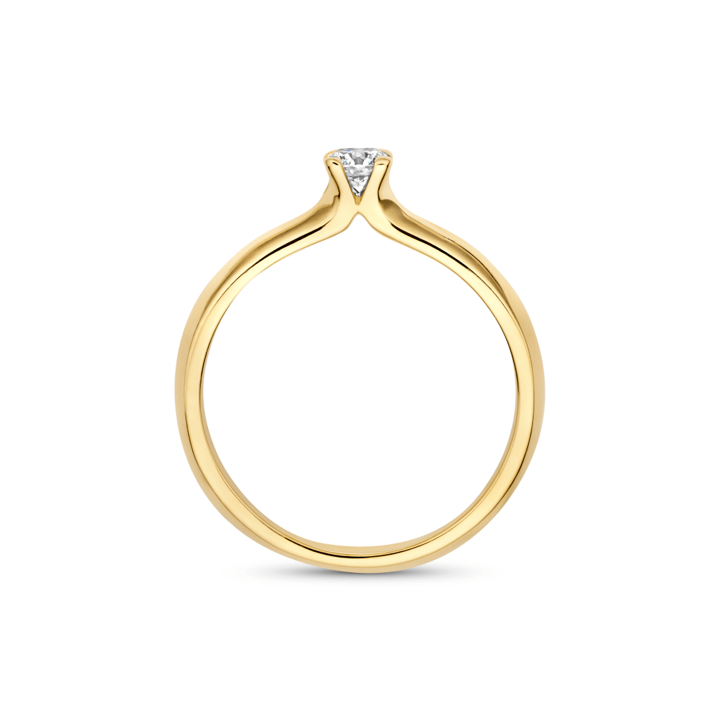 Schaap en Citroen Diamonds ring geelgoud met diamant - #4 Schaap en Citroen Diamonds ring geelgoud met diamant - #4