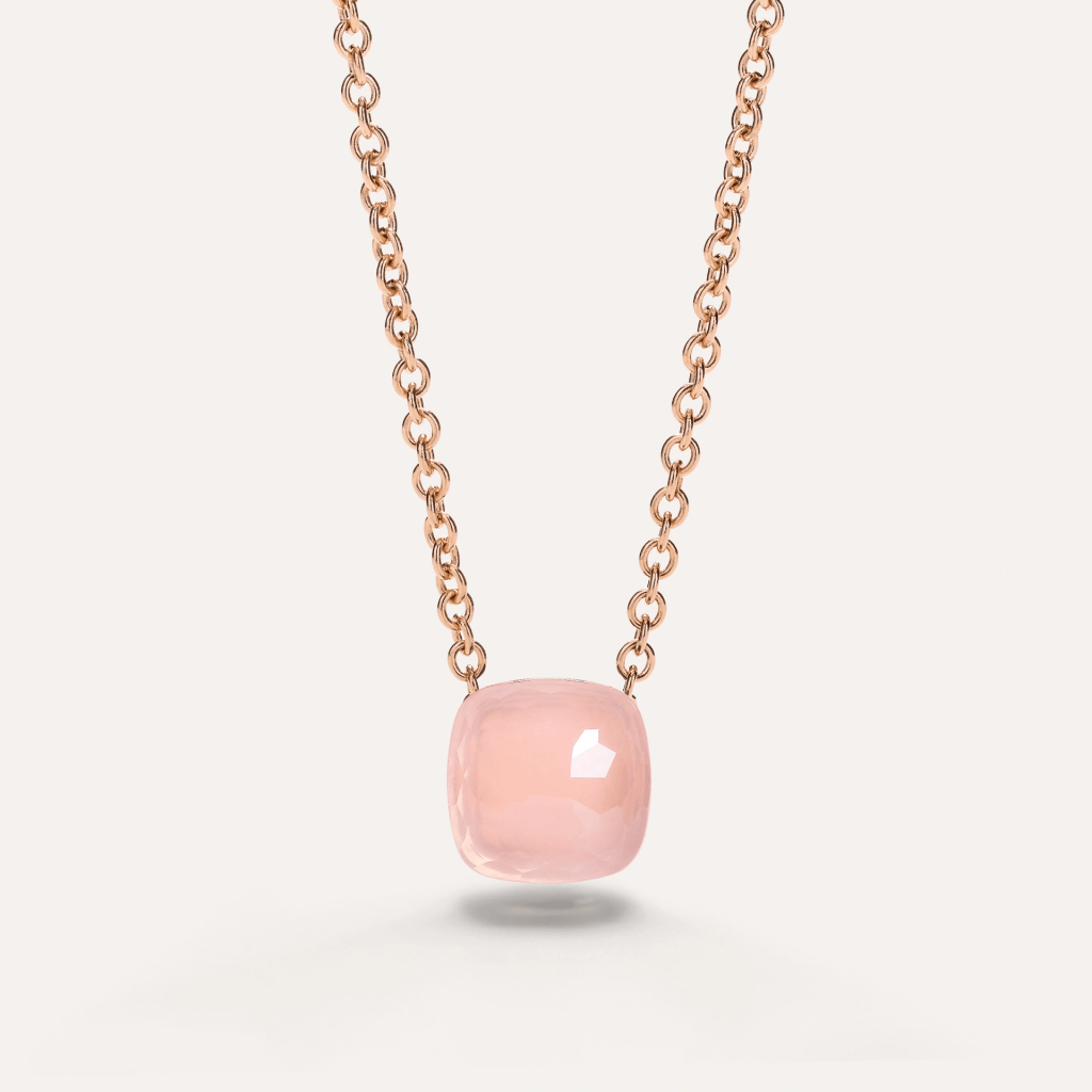Pomellato Nudo collier roodgoud met chalcedoon - PCB6012 O6000 00CQR - #4 Pomellato Nudo collier roodgoud met chalcedoon - PCB6012 O6000 00CQR - #4