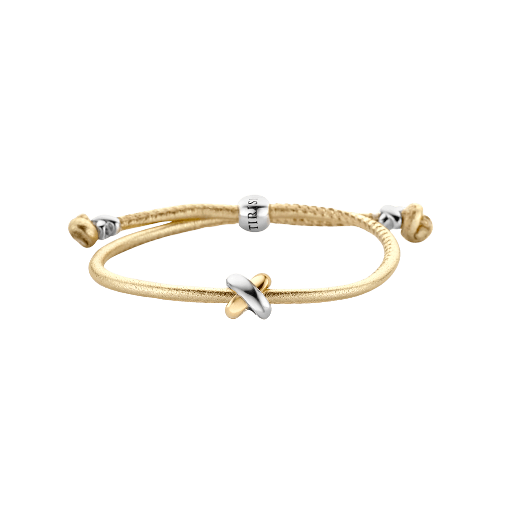 Tirisi Moda Kisses armband geelgoud - TM2130GD(2T) - #1 Tirisi Moda Kisses armband geelgoud - TM2130GD(2T) - #1