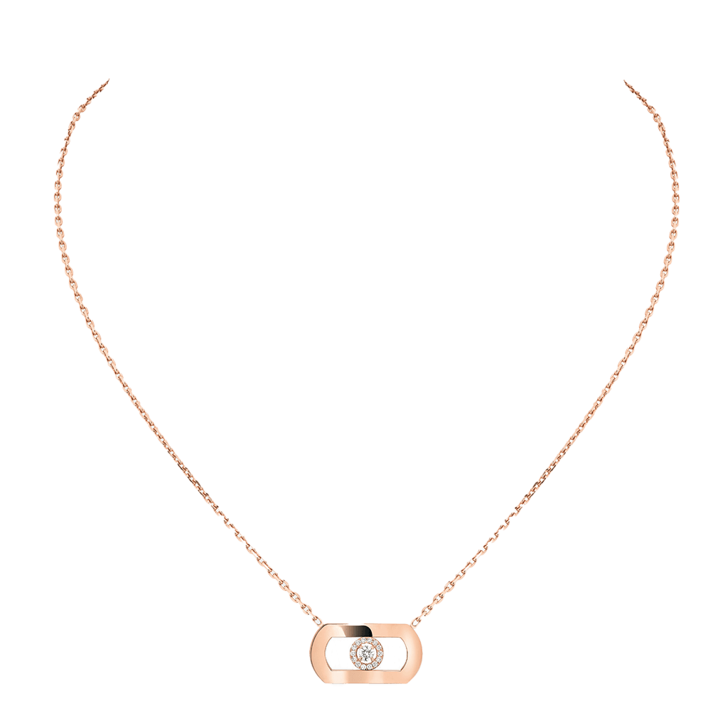 Messika So Move collier roodgoud met diamant - 12944-PG - #2