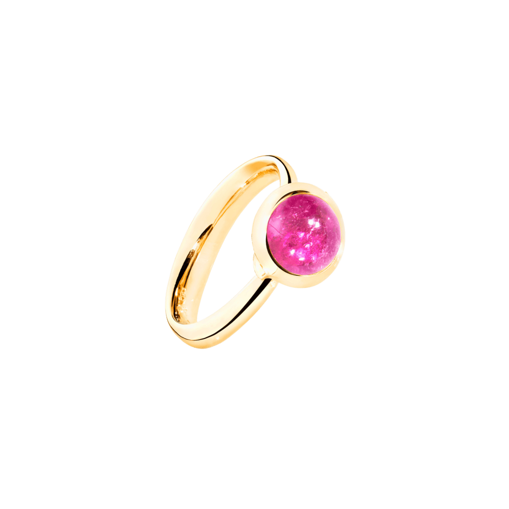 Tamara Comolli Bouton ring geelgoud met toermalijn - R-BOU-s-TuRo-yg - #1 Tamara Comolli Bouton ring geelgoud met toermalijn - R-BOU-s-TuRo-yg - #1