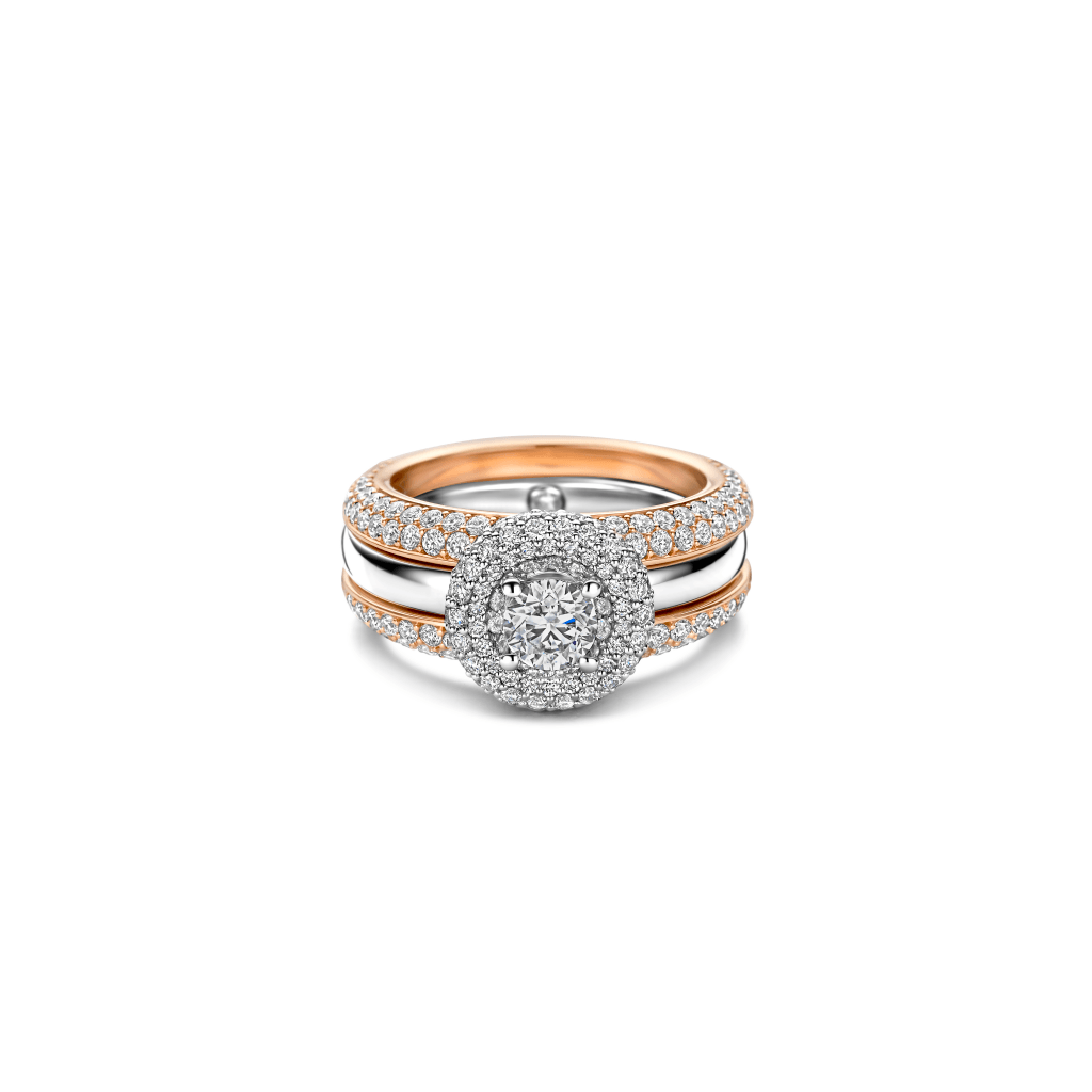 Schaap en Citroen Diamonds ring witgoud met diamant - #11 Schaap en Citroen Diamonds ring witgoud met diamant - #11