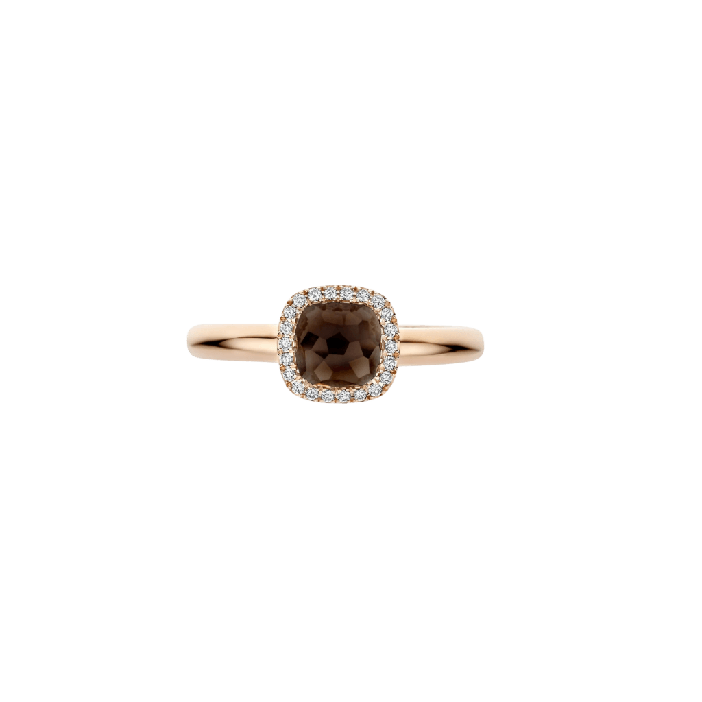 Tirisi Jewelry Milano Sweeties ring roodgoud met diamant - TR9624LSQP - #2 Tirisi Jewelry Milano Sweeties ring roodgoud met diamant - TR9624LSQP - #2