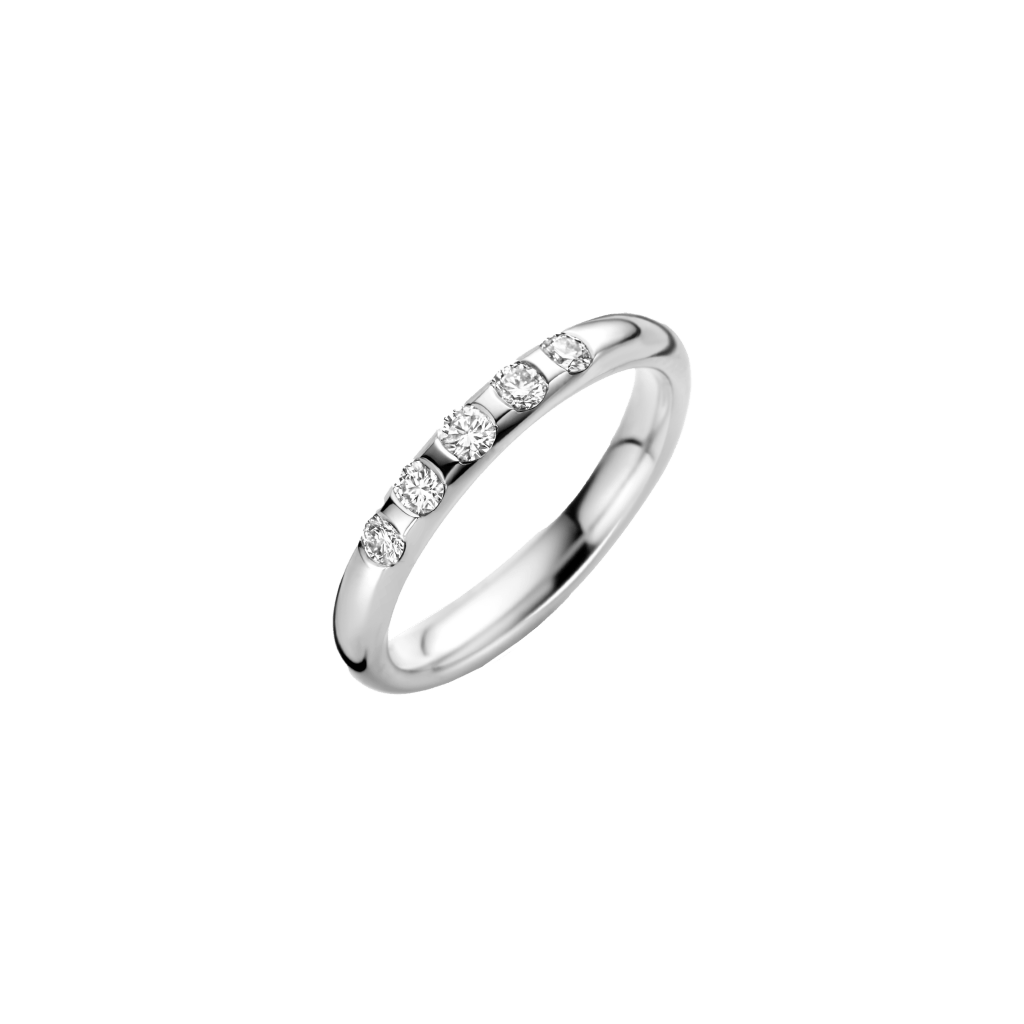 Trouwring Classic Love Collection witgoud - 244642 - #1 Trouwring Classic Love Collection witgoud - 244642 - #1