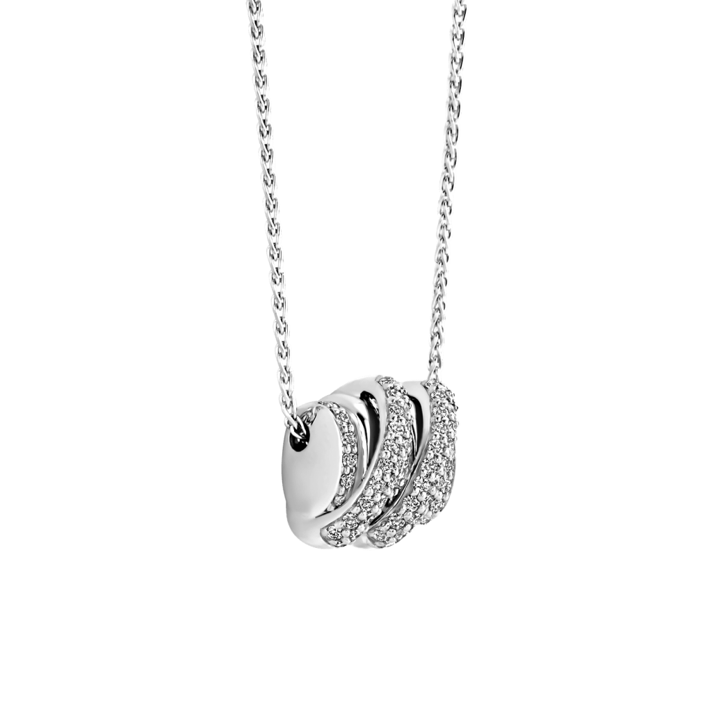 Tirisi Jewelry Amsterdam Swirl collier witgoud - TN2163DW - #4 Tirisi Jewelry Amsterdam Swirl collier witgoud - TN2163DW - #4