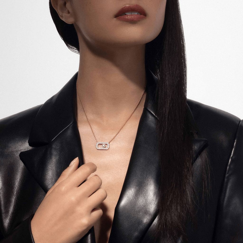 Messika So Move collier roodgoud met diamant - 12945-PG - #4