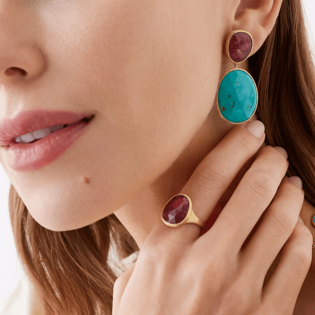 Marco Bicego Lunaria Color ring geelgoud met diversen kleurstenen - AB658-TUL01 - #3 Marco Bicego Lunaria Color ring geelgoud met diversen kleurstenen - AB658-TUL01 - #3