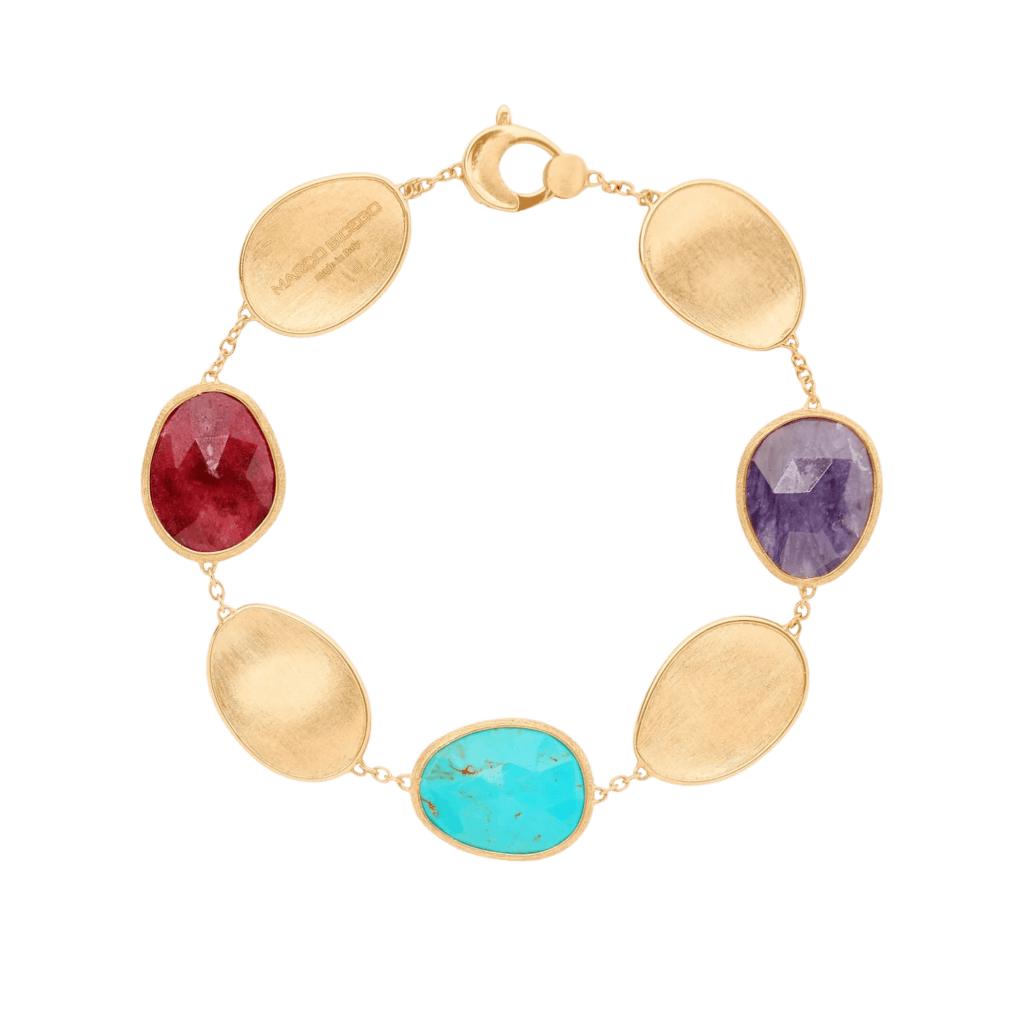 Marco Bicego Lunaria Color armband geelgoud met diversen kleurstenen - BB2099-MIX02 - #1 Marco Bicego Lunaria Color armband geelgoud met diversen kleurstenen - BB2099-MIX02 - #1