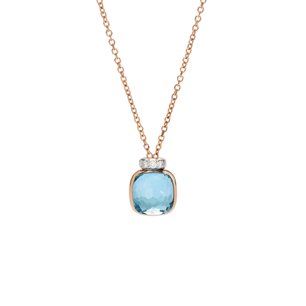 Pomellato Nudo collier roodgoud met diamant - PCC5020 O6WHR DB0YY - #1 Pomellato Nudo collier roodgoud met diamant - PCC5020 O6WHR DB0YY - #1