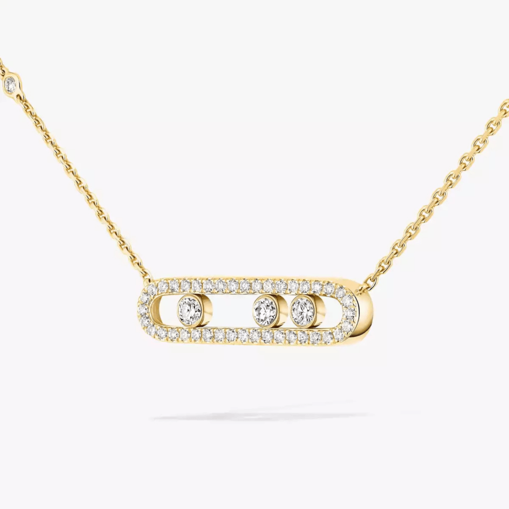 Messika Move Classique Small Model collier geelgoud met diamant - 4322-YG - #4