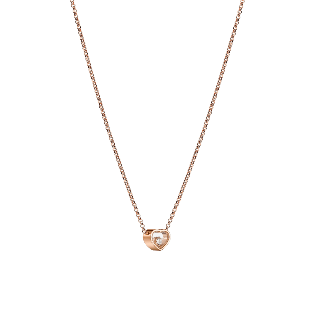 Chopard Happy Diamonds Happy Hearts collier roodgoud met diamant - 81A086-5001 - #2 Chopard Happy Diamonds Happy Hearts collier roodgoud met diamant - 81A086-5001 - #2