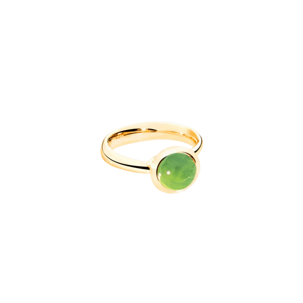 Tamara Comolli Bouton ring geelgoud met peridoot - R-BOU-s-Per-yg - #2 Tamara Comolli Bouton ring geelgoud met peridoot - R-BOU-s-Per-yg - #2