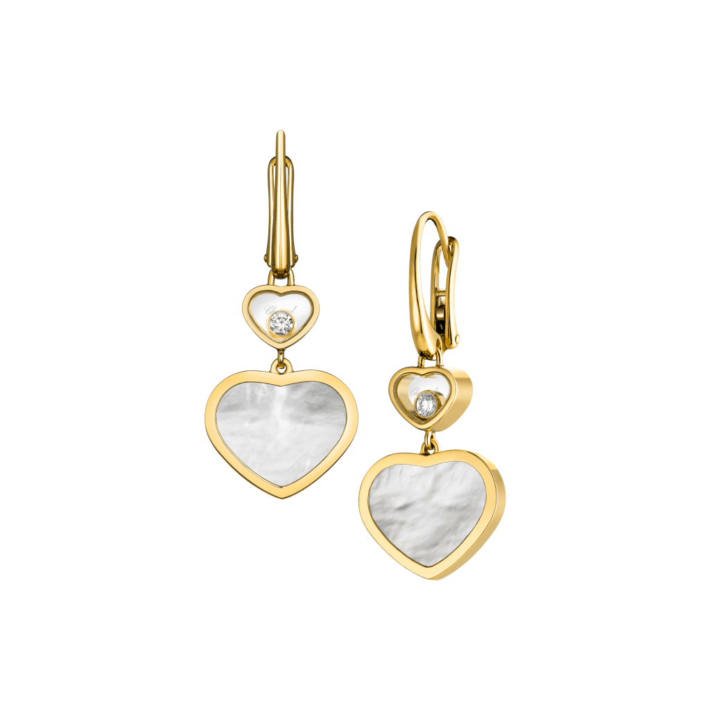 Chopard Happy Diamonds Happy Hearts oorsieraad geelgoud met diamant - 837482-0310 - #1 Chopard Happy Diamonds Happy Hearts oorsieraad geelgoud met diamant - 837482-0310 - #1