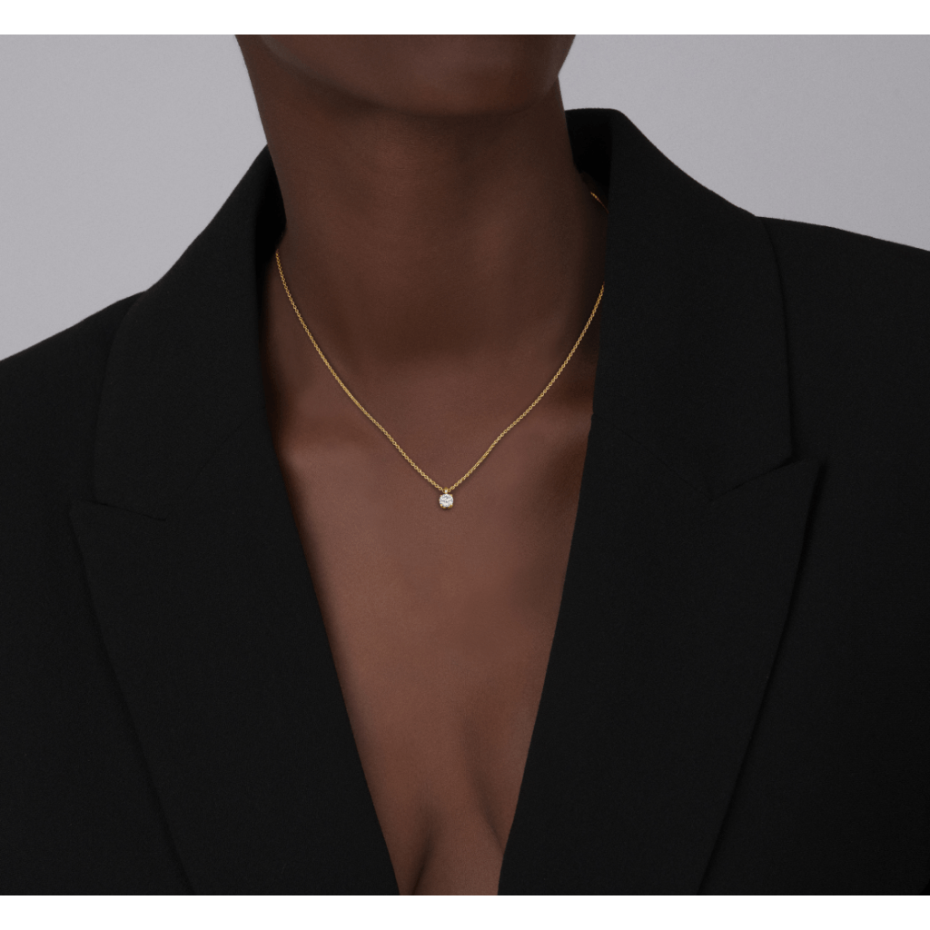 Schaap en Citroen Diamonds collier geelgoud met diamant - #4 Schaap en Citroen Diamonds collier geelgoud met diamant - #4