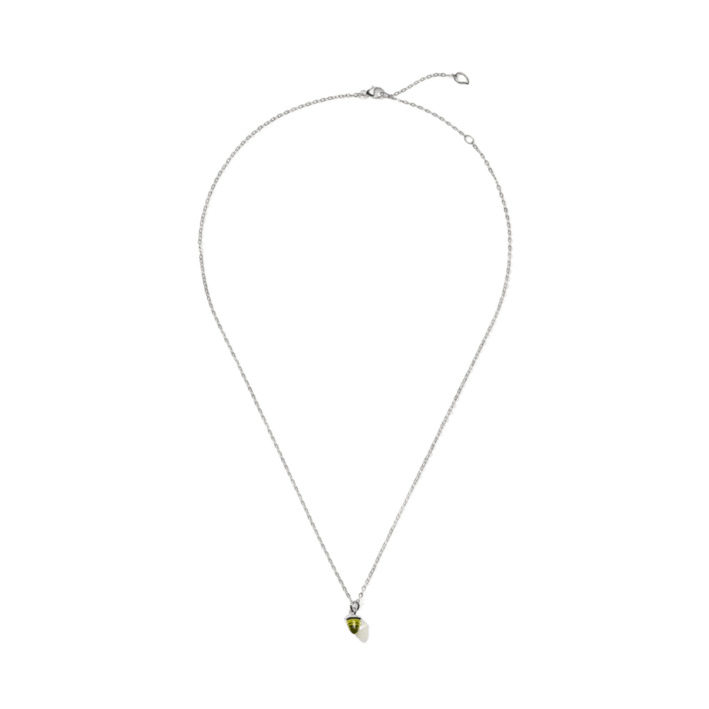 Tamara Comolli Mikado collier witgoud met peridoot - N-MM-Per-wg - #2 Tamara Comolli Mikado collier witgoud met peridoot - N-MM-Per-wg - #2