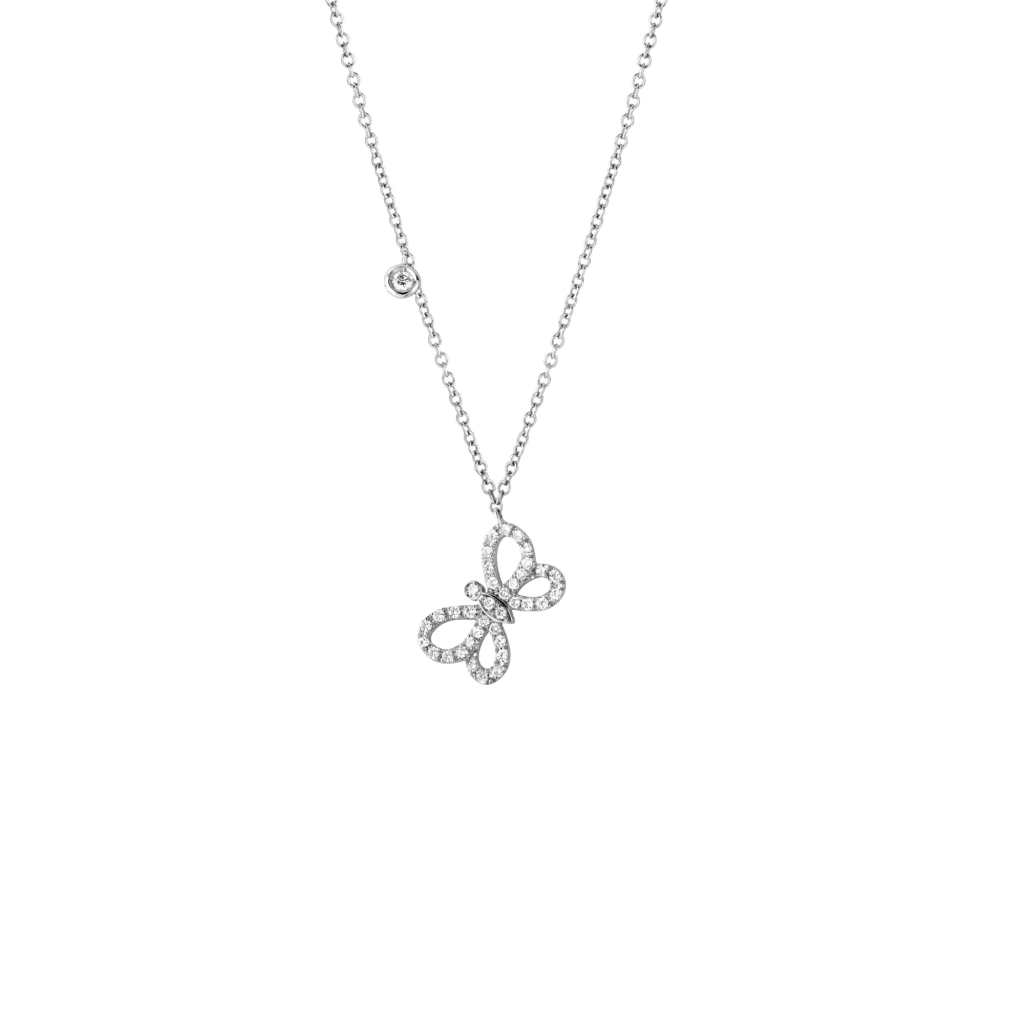 Schaap en Citroen Diamonds collier witgoud met diamant - #1 Schaap en Citroen Diamonds collier witgoud met diamant - #1