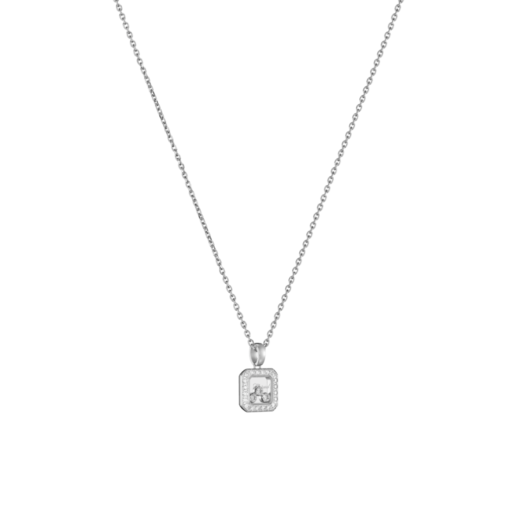 Chopard Happy Diamonds Icons Square collier witgoud met diamant - 79A115-1201 - #3 Chopard Happy Diamonds Icons Square collier witgoud met diamant - 79A115-1201 - #3