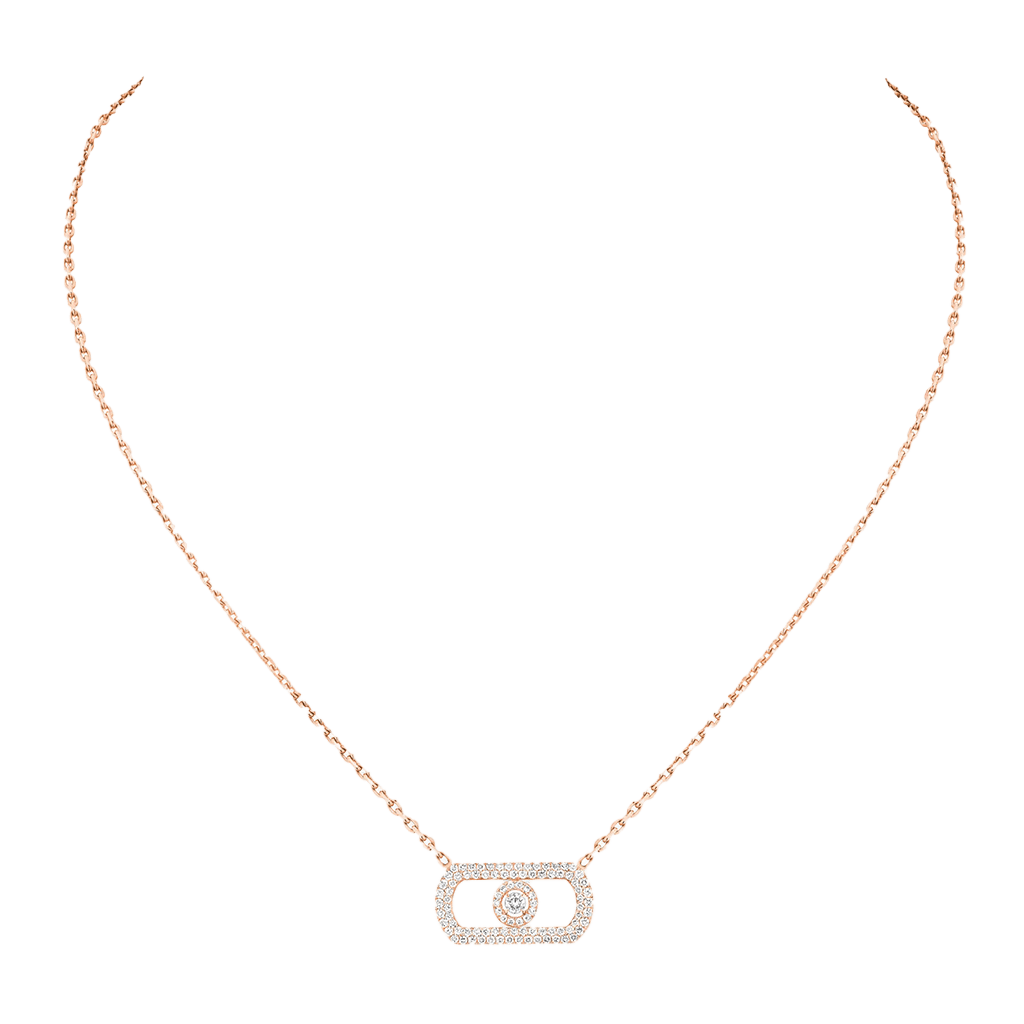 Messika So Move collier roodgoud met diamant - 12945-PG - #3