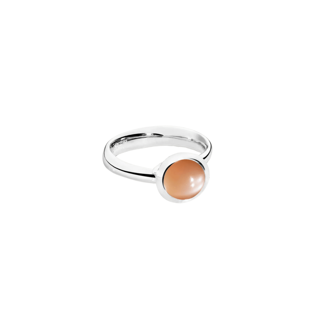 Tamara Comolli Bouton ring witgoud met maansteen - R-BOU-s-MoBr-wg - #2