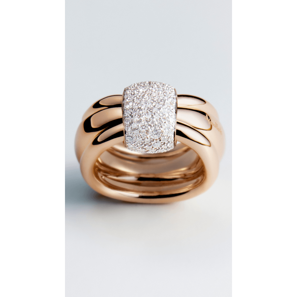 Pomellato Pomellato Together ring roodgoud met diamant - PAC6010 O7WHR DB000 - #3 Pomellato Pomellato Together ring roodgoud met diamant - PAC6010 O7WHR DB000 - #3