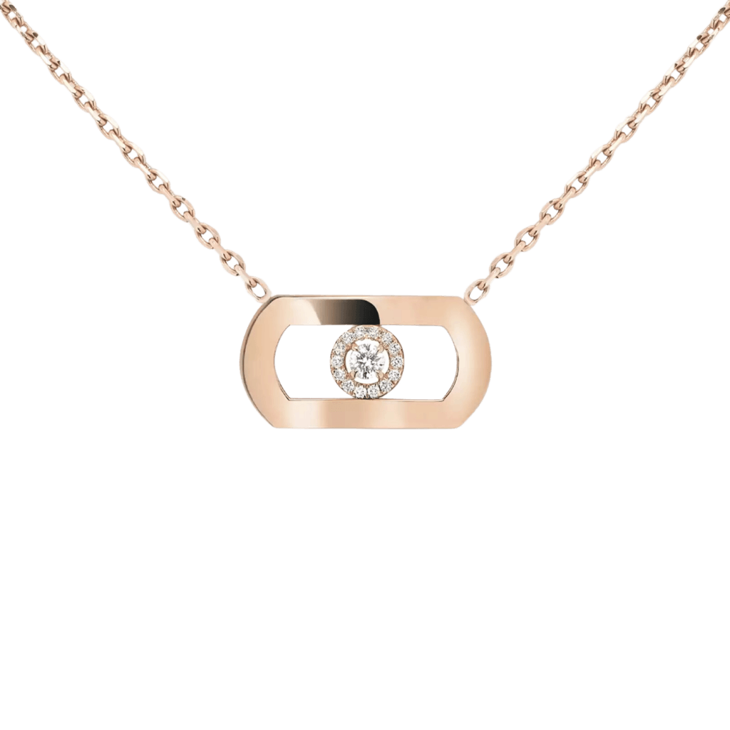 Messika So Move collier roodgoud met diamant - 12944-PG - #3