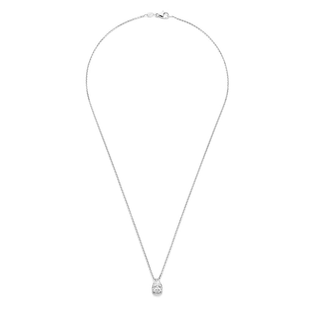 Royal Asscher Stephanie collier witgoud met diamant - P.242.RAP.WG.1 GIA - #3 Royal Asscher Stephanie collier witgoud met diamant - P.242.RAP.WG.1 GIA - #3