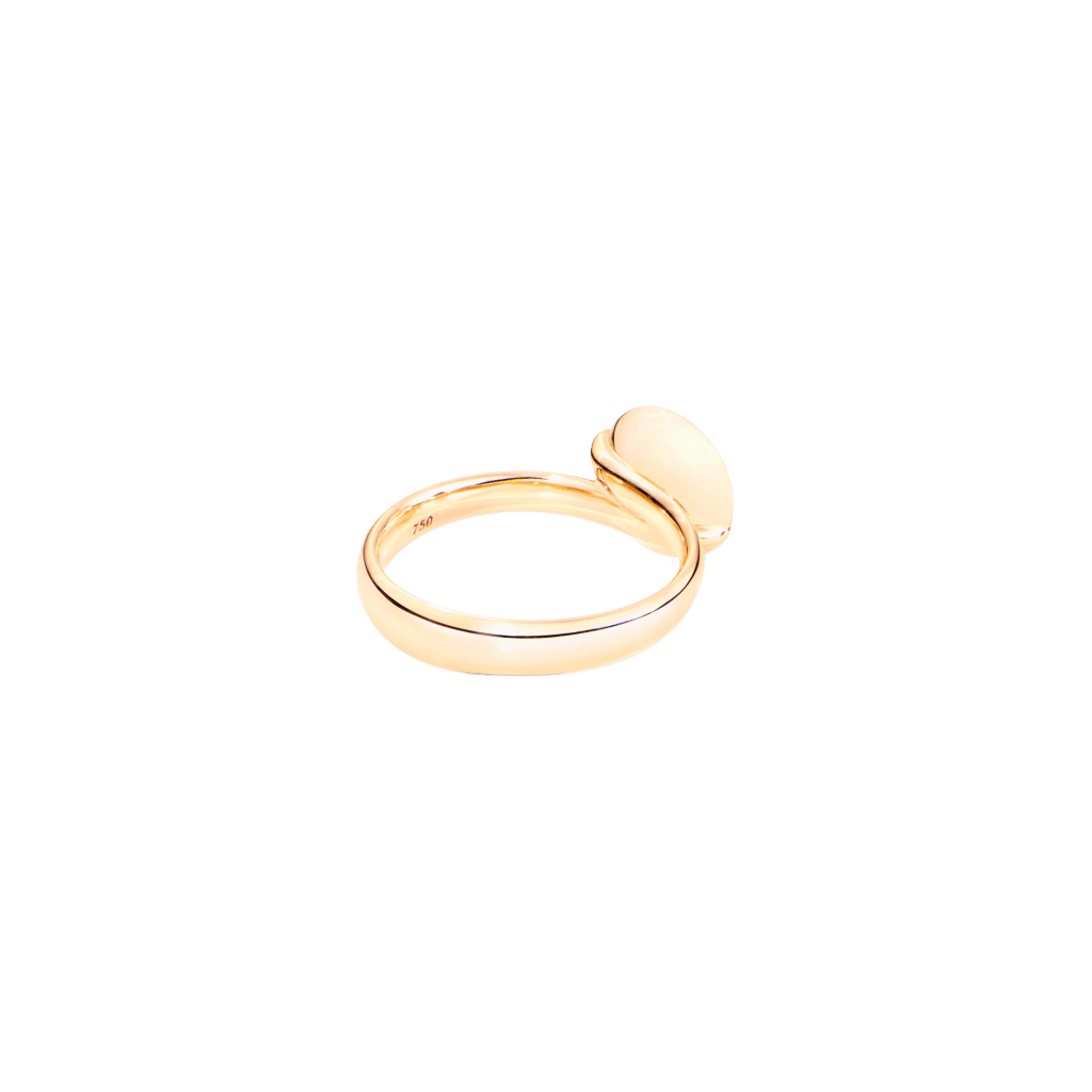 Tamara Comolli Bouton ring geelgoud met toermalijn - R-BOU-s-TuRo-yg - #4 Tamara Comolli Bouton ring geelgoud met toermalijn - R-BOU-s-TuRo-yg - #4