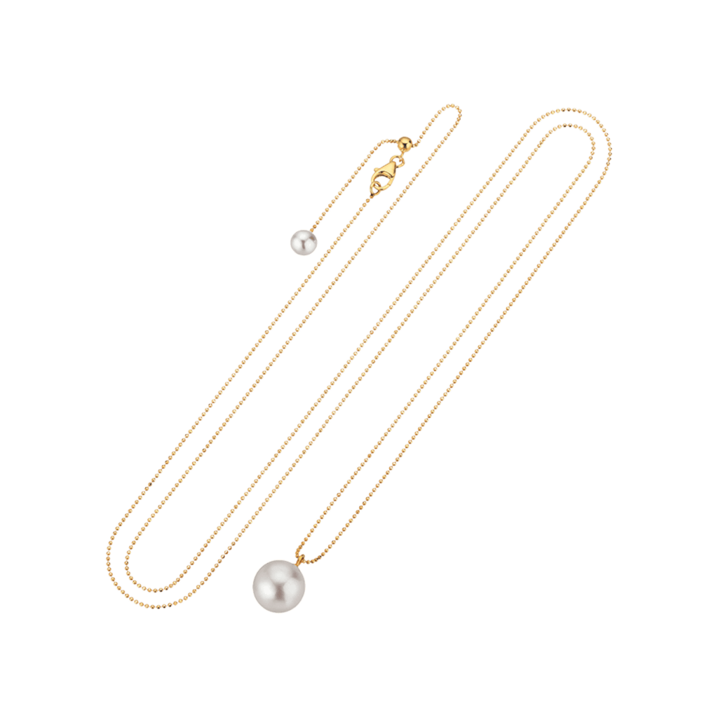 Yana Nesper New Basics collier geelgoud met parel - NB31 - #1 Yana Nesper New Basics collier geelgoud met parel - NB31 - #1