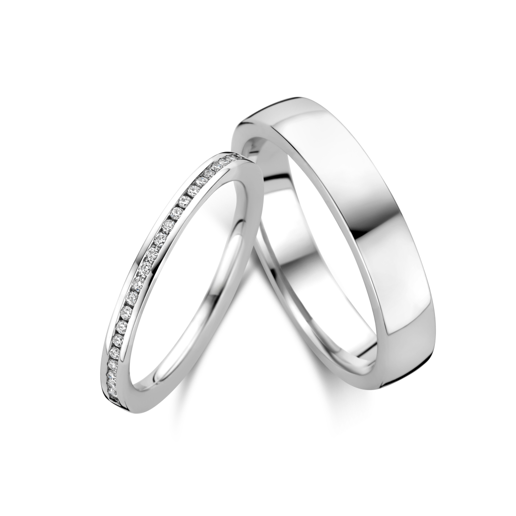 Trouwring Classic Love Collection witgoud - 247061 - #5