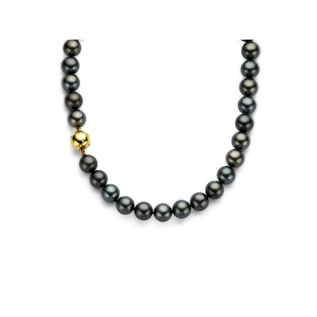 Schaap en Citroen Pearls collier geelgoud met diamant - #3