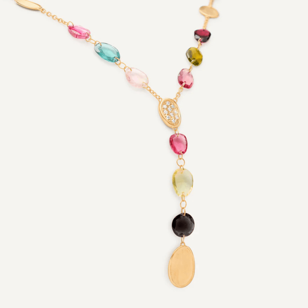 Marco Bicego Lunaria collier geelgoud met diamant - CB2870-B-TM01 - #3