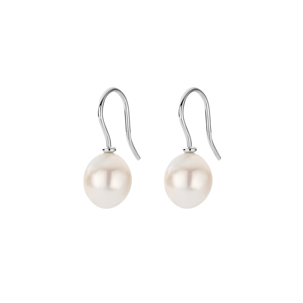 Schaap en Citroen Pearls oorsieraad witgoud met parel - #2 Schaap en Citroen Pearls oorsieraad witgoud met parel - #2