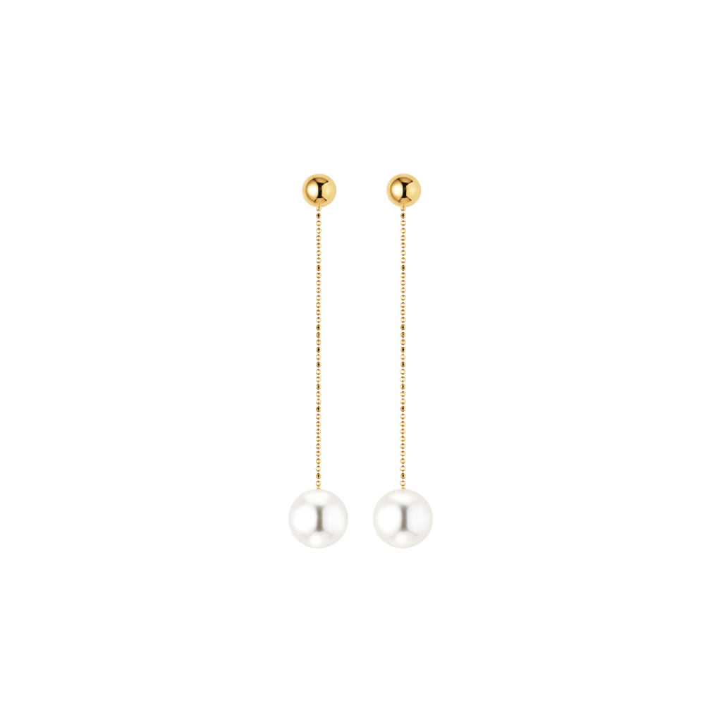 Yana Nesper New Basics Boules oorsieraad geelgoud met parel - BO11 - #1