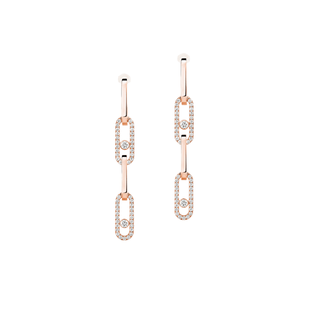 Messika Move Link oorsieraad roodgoud met diamant - 13678-PG - #1