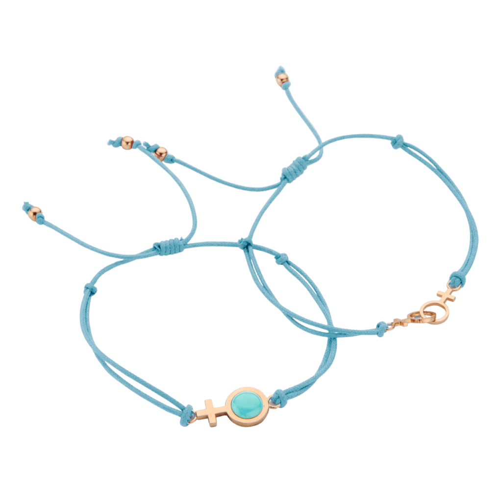 Schaap en Citroen Essentials Gift For Life armband roodgoud met turquoise - #2 Schaap en Citroen Essentials Gift For Life armband roodgoud met turquoise - #2