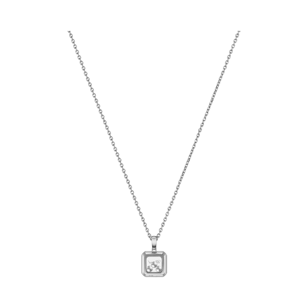 Chopard Happy Diamonds Icons Square collier witgoud met diamant - 79A115-1201 - #4 Chopard Happy Diamonds Icons Square collier witgoud met diamant - 79A115-1201 - #4