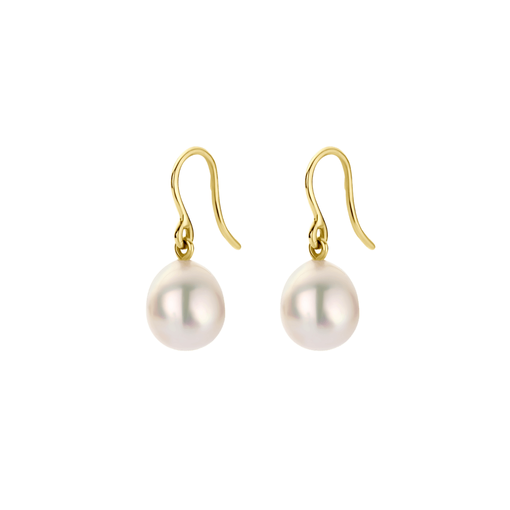 Schaap en Citroen Pearls oorsieraad geelgoud met parel - #2 Schaap en Citroen Pearls oorsieraad geelgoud met parel - #2