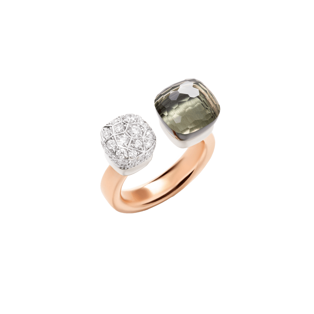 Pomellato Nudo Diamonds ring roodgoud met diamant - PAC4020 O6WHR DB0PA - #1 Pomellato Nudo Diamonds ring roodgoud met diamant - PAC4020 O6WHR DB0PA - #1