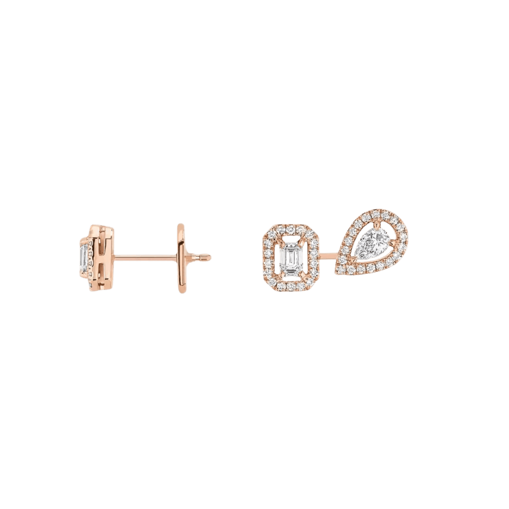 Messika My Twin oorsieraad roodgoud met diamant - 7004-PG - #2 Messika My Twin oorsieraad roodgoud met diamant - 7004-PG - #2