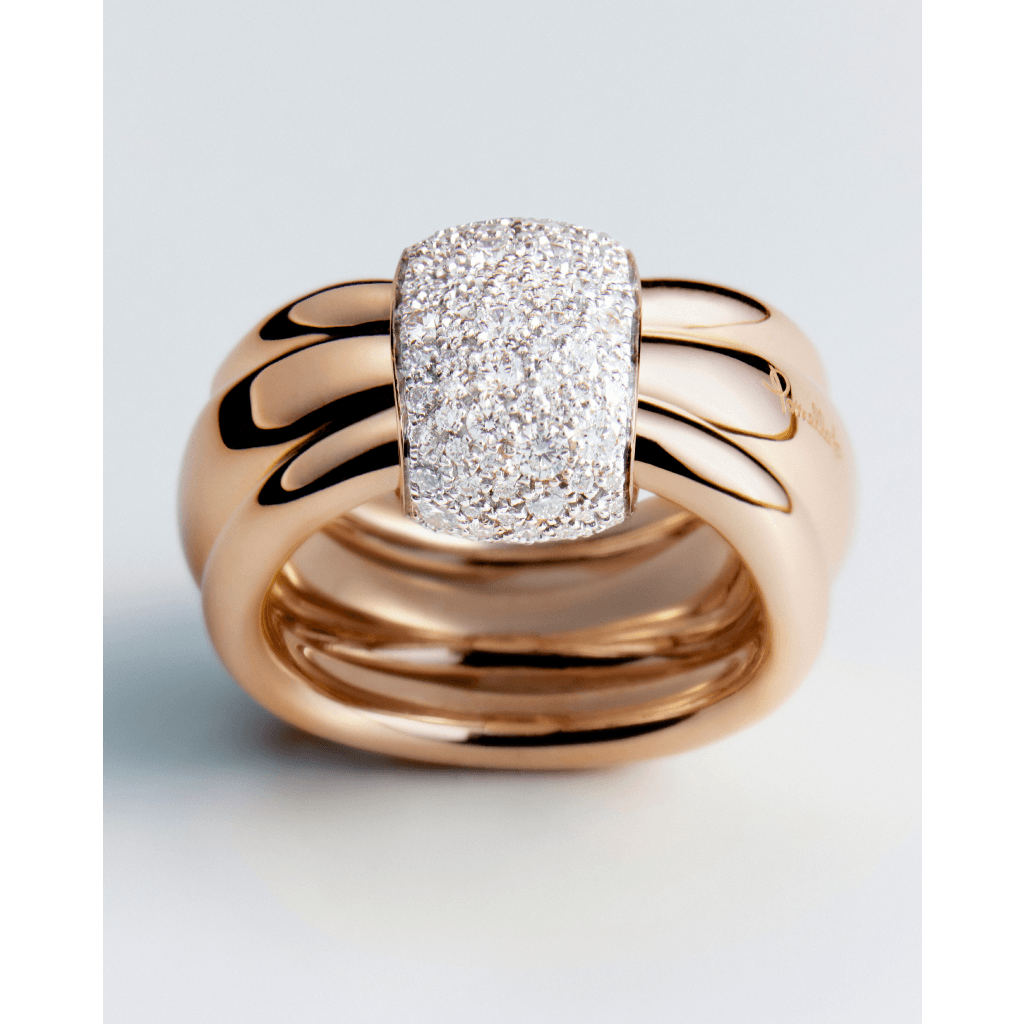Pomellato Pomellato Together ring roodgoud met diamant - PAC6010 O7WHR DB000 - #2 Pomellato Pomellato Together ring roodgoud met diamant - PAC6010 O7WHR DB000 - #2