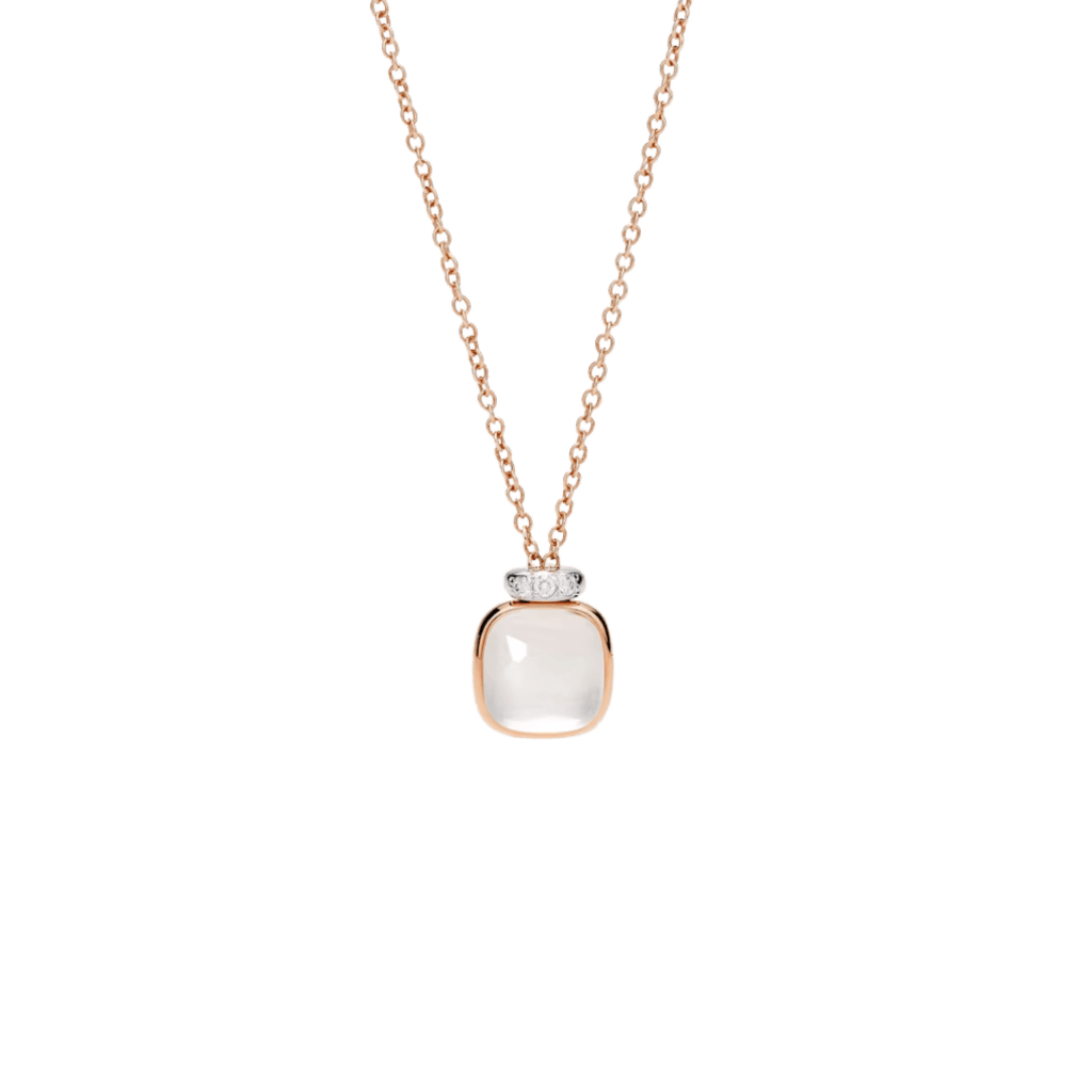 Pomellato Nudo collier roodgoud met diamant - PCC5020 O6WHR DBQLT - #1 Pomellato Nudo collier roodgoud met diamant - PCC5020 O6WHR DBQLT - #1
