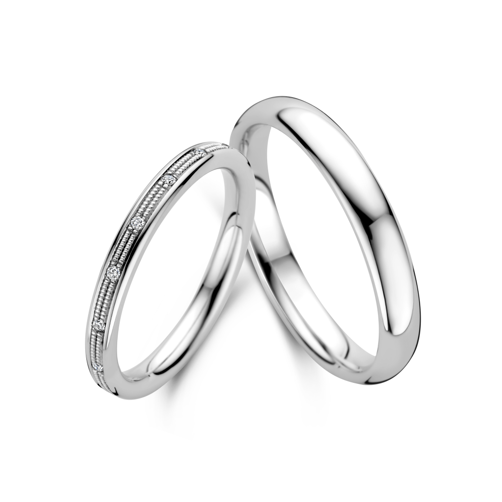 Trouwring Classic Love Collection witgoud - 244778 - #3 Trouwring Classic Love Collection witgoud - 244778 - #3