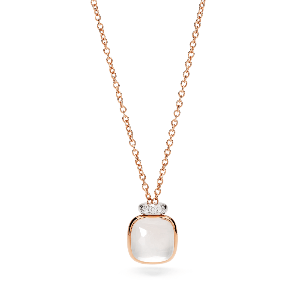 Pomellato Nudo collier roodgoud met diamant - PCC5020 O6WHR DBQLT - #3 Pomellato Nudo collier roodgoud met diamant - PCC5020 O6WHR DBQLT - #3