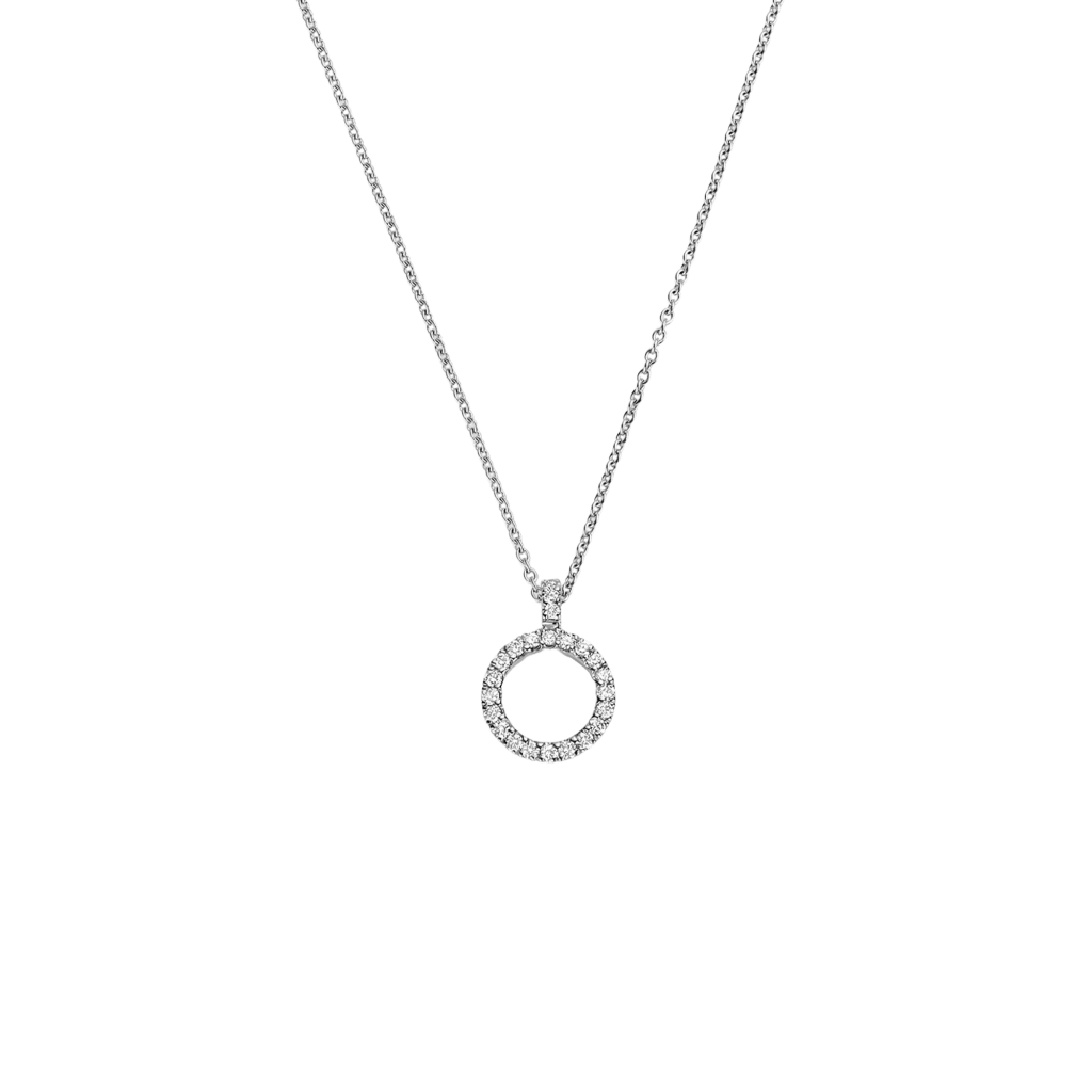 Schaap en Citroen Diamonds collier witgoud met diamant - #1 Schaap en Citroen Diamonds collier witgoud met diamant - #1