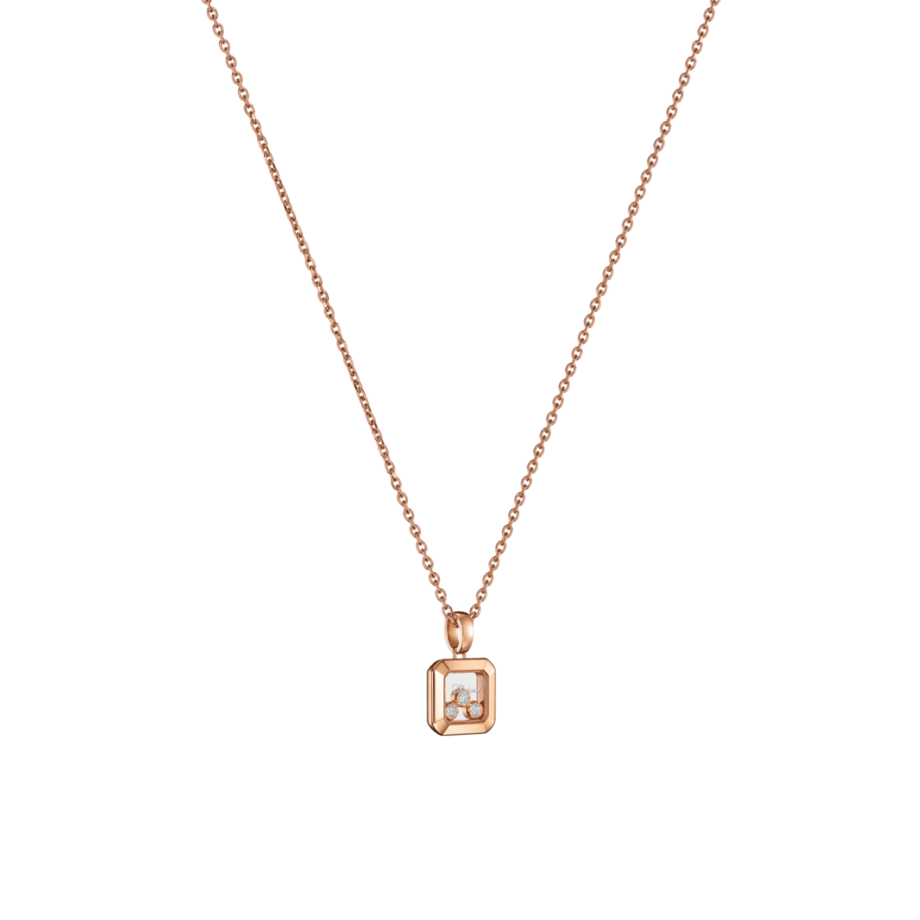 Chopard Happy Diamonds Icons Square collier roodgoud met diamant - 79A115-5001 - #4 Chopard Happy Diamonds Icons Square collier roodgoud met diamant - 79A115-5001 - #4