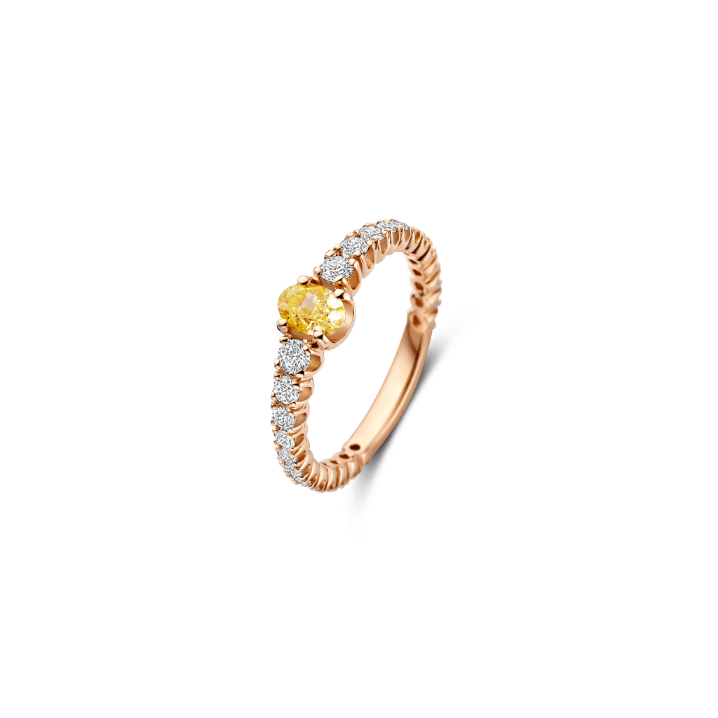 Schaap en Citroen Diamonds ring roodgoud met diamant - #5 Schaap en Citroen Diamonds ring roodgoud met diamant - #5