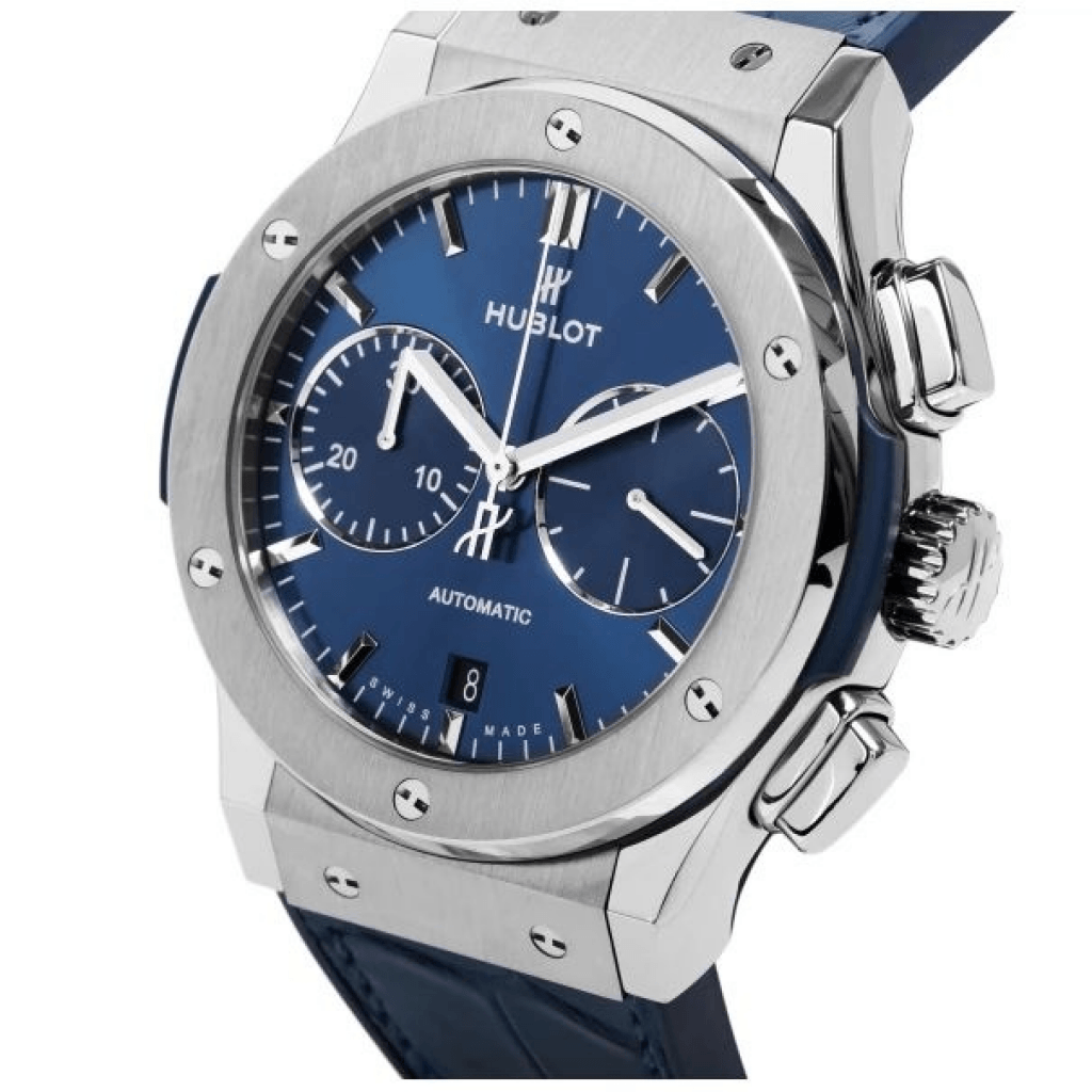Hublot Classic Fusion Chronograph Chronograph Titanium Blue 45mm - 521.NX.7170.LR - #4 Hublot Classic Fusion Chronograph Chronograph Titanium Blue 45mm - 521.NX.7170.LR - #4