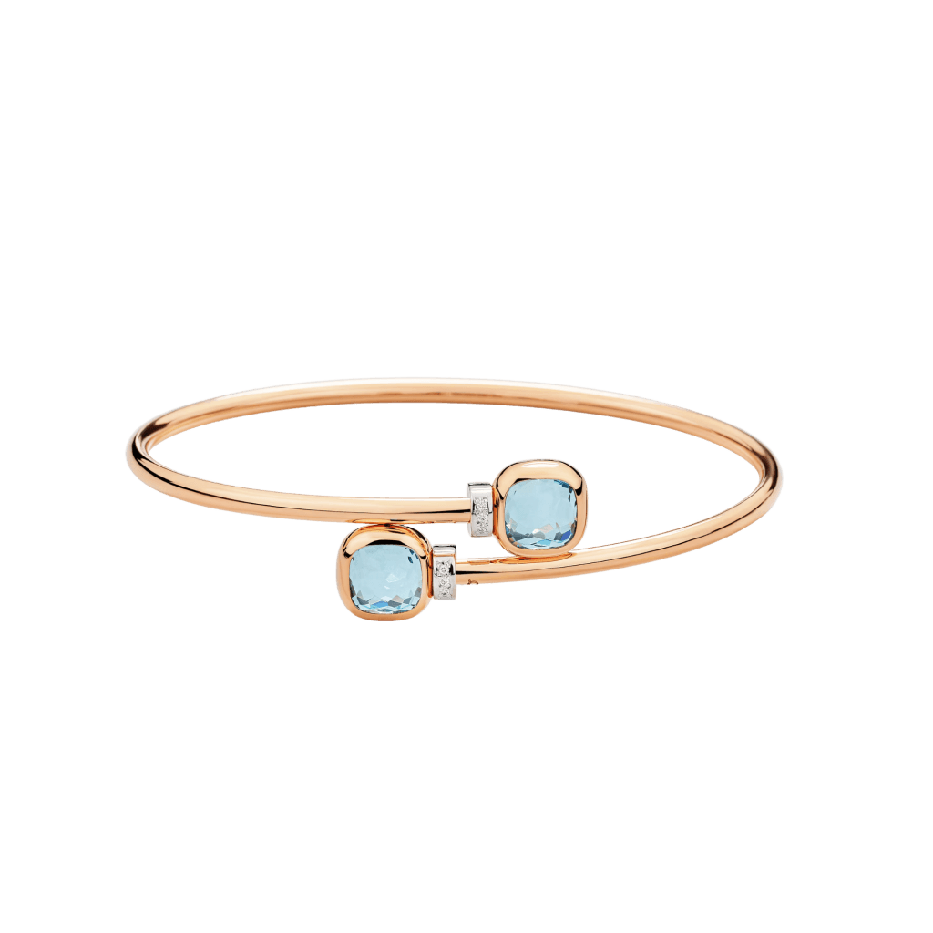 Pomellato Nudo Mini armband roodgoud met diamant - PBC5020 O6WHR DB0YY - #1 Pomellato Nudo Mini armband roodgoud met diamant - PBC5020 O6WHR DB0YY - #1