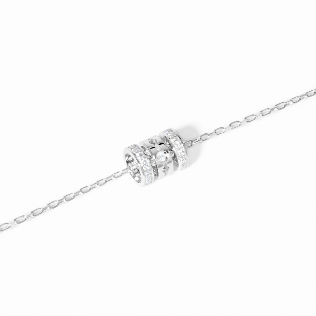 dinh van Pulse armband witgoud met diamant - 328722 - #2
