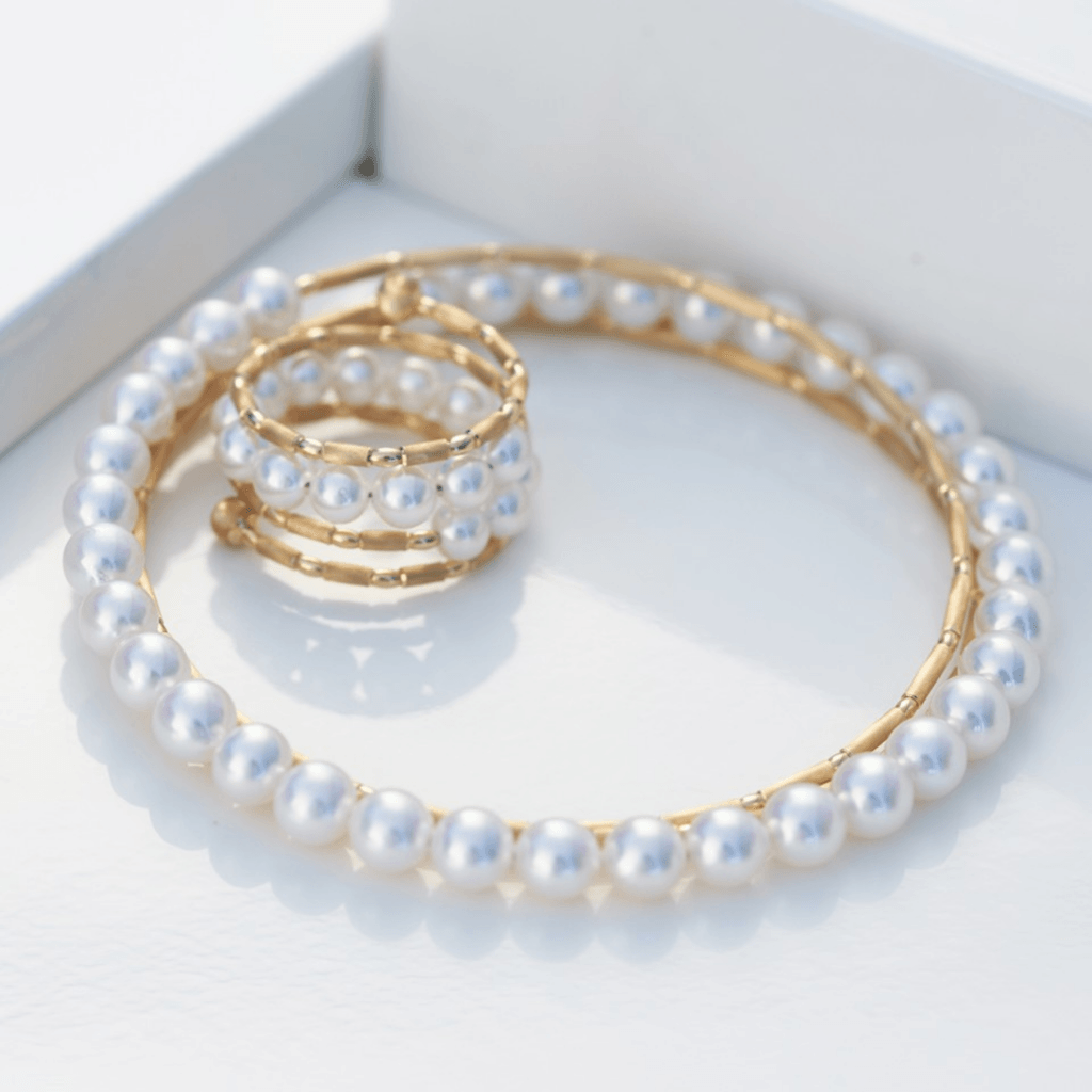Yana Nesper Wrap Me ring geelgoud met parel - WR11 - #3 Yana Nesper Wrap Me ring geelgoud met parel - WR11 - #3